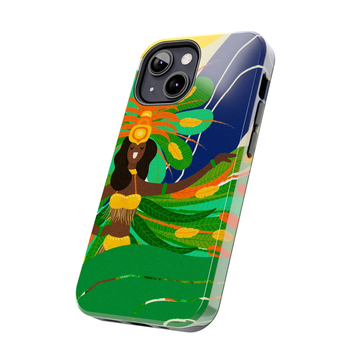 Brazil carnival Tough Phone Case — Statue of Liberty & American Flag Design - DiwaKi