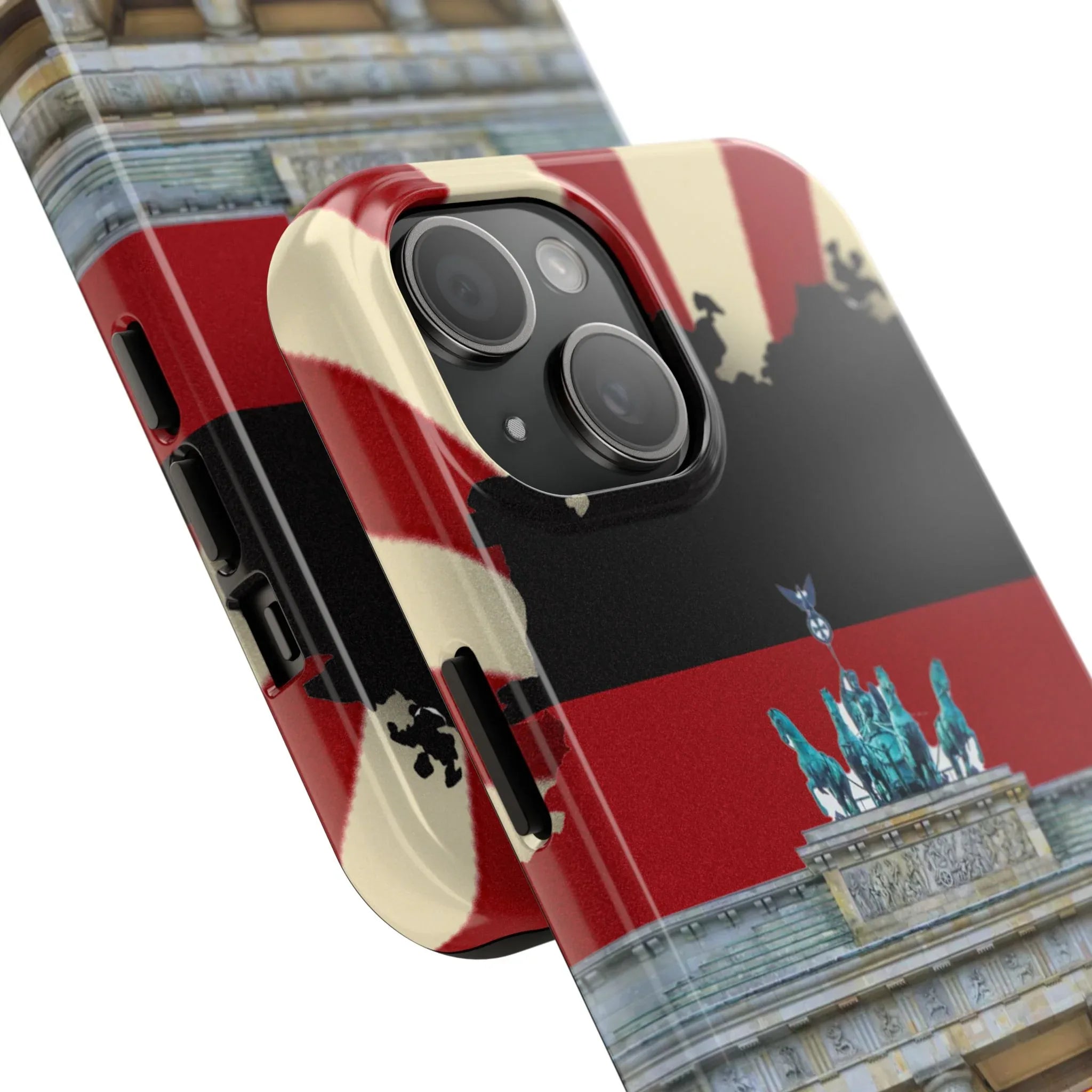 German Flag Brandenburger Gate Tough Phone Case – Berlin Landmark Protective Cover - DiwaKi