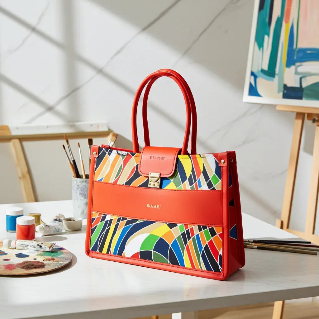 Diwaki colorful mud cloth African tote bag - DiwaKi