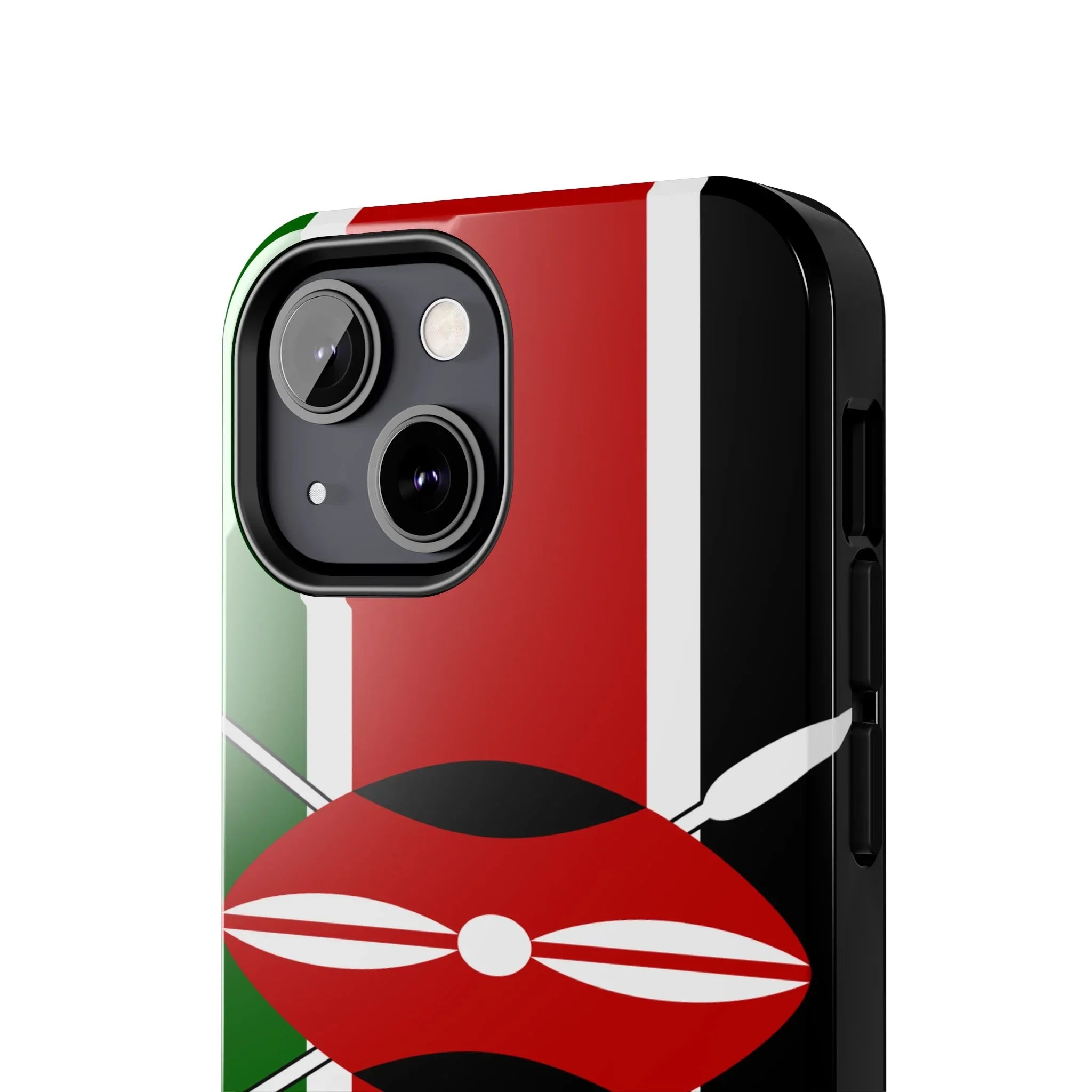 Kenya Flag Tough Phone Case — Protective Tribal Shield Design - DiwaKi