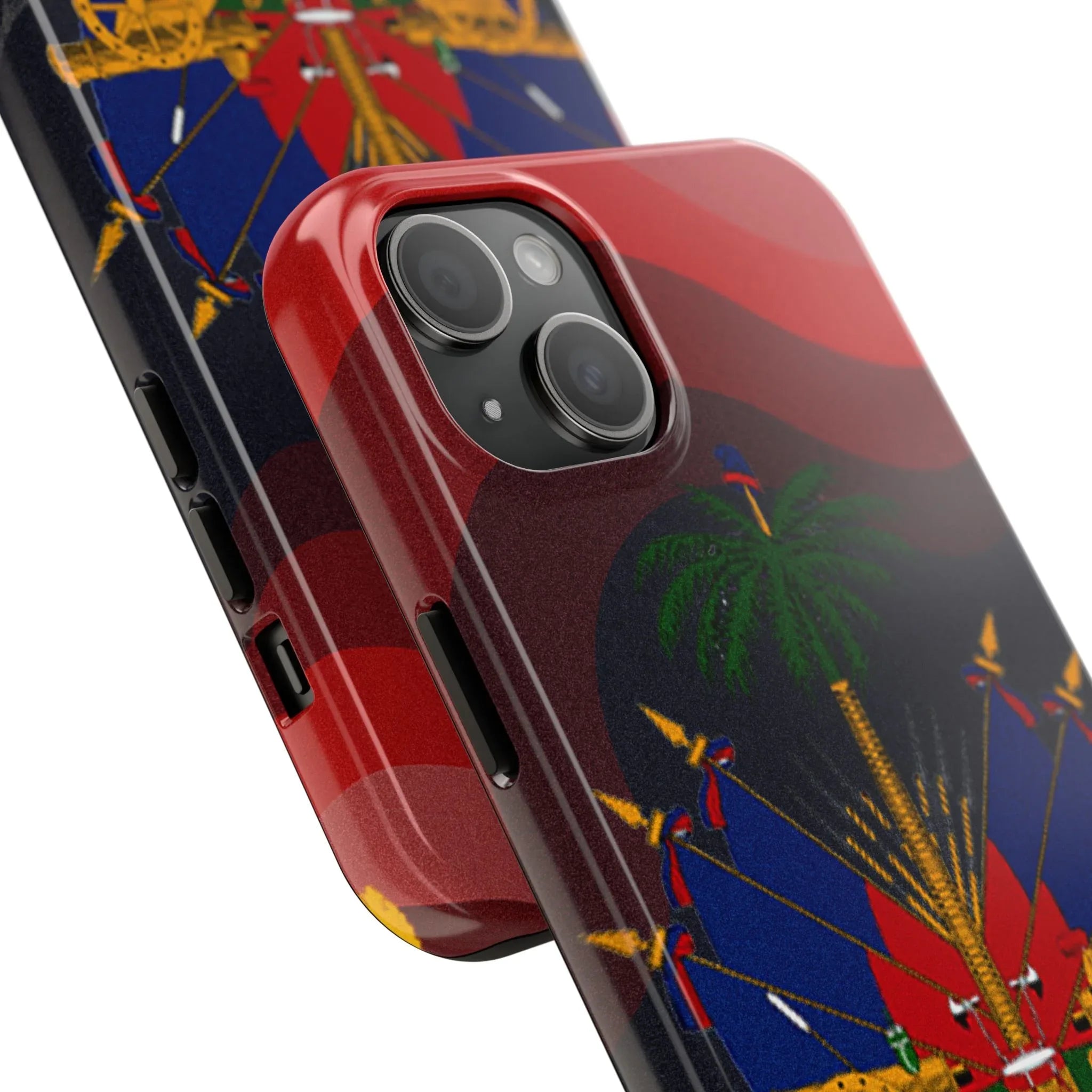 Haiti Coat of Arms Tough Phone Case — Patriotic Haitian Flag Protective Cover - DiwaKi