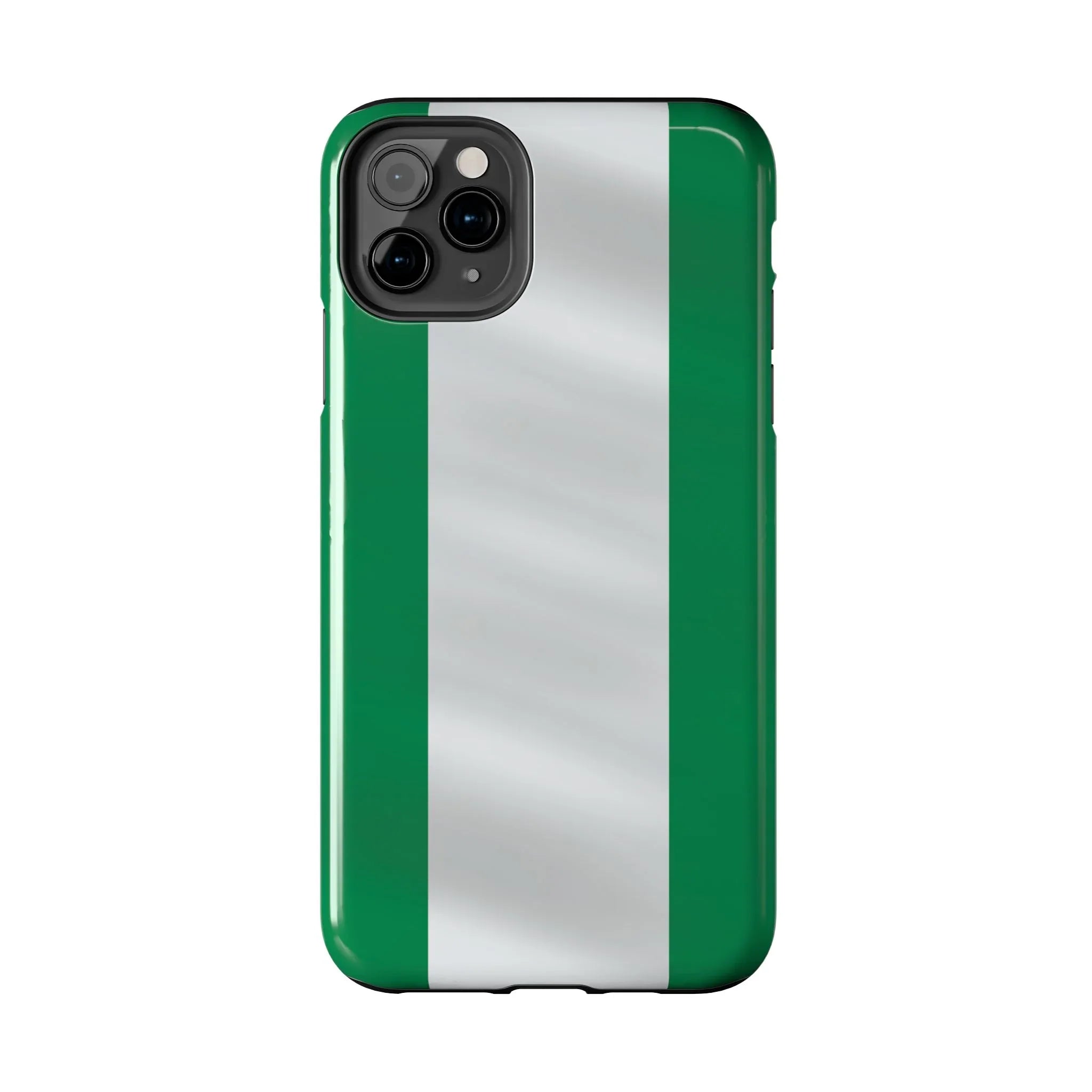 Tough Phone Case — Nigerian flag Rugged Protective Cover - DiwaKi