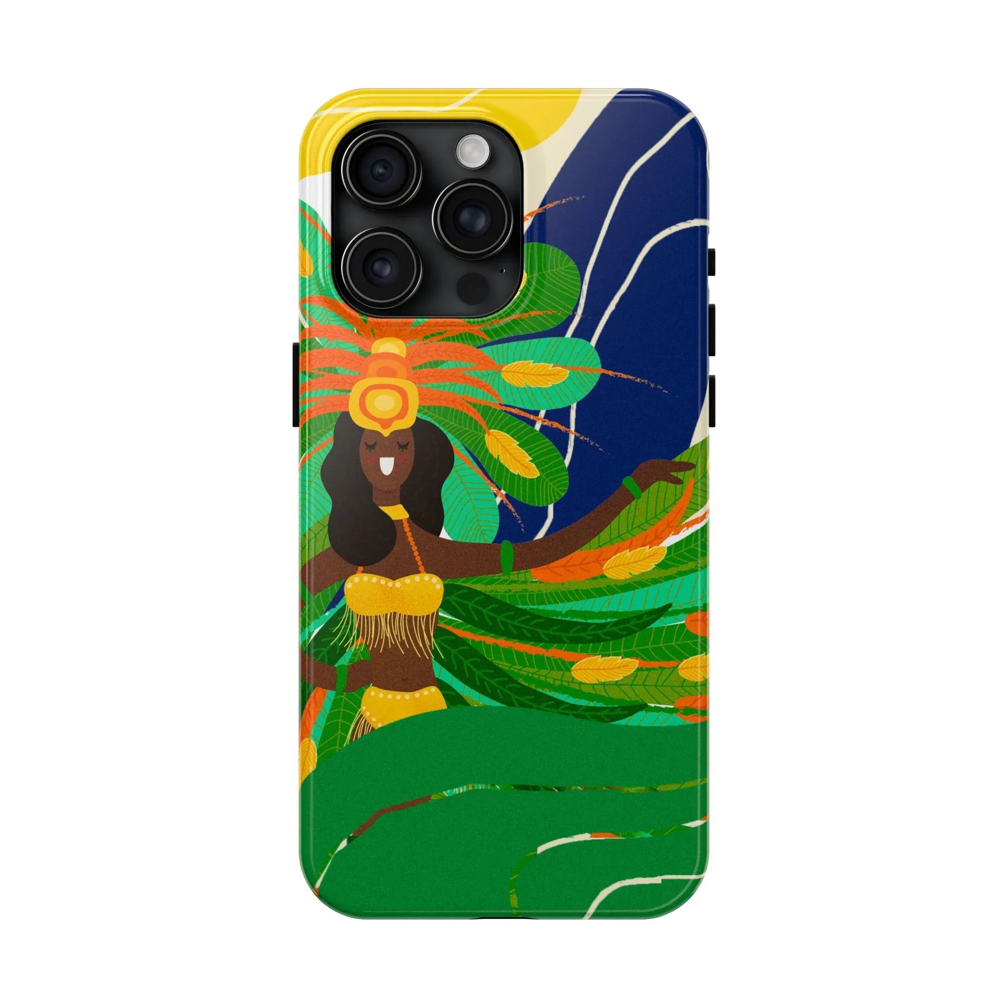 Brazil carnival Tough Phone Case — Statue of Liberty & American Flag Design - DiwaKi