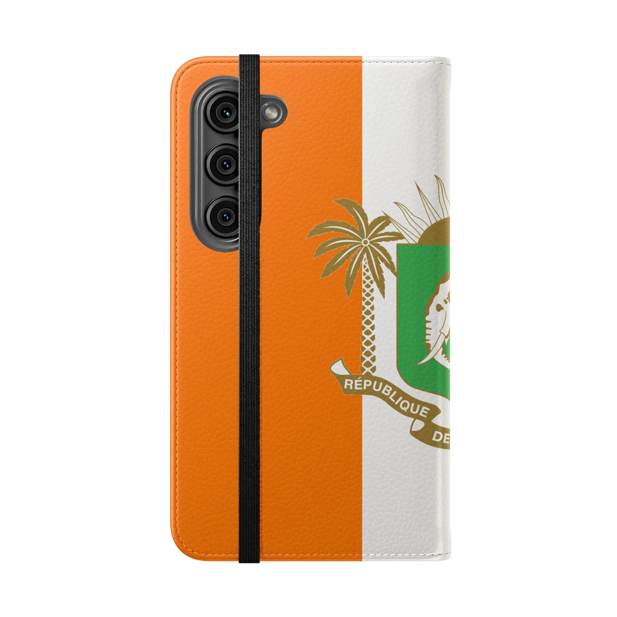 Ivory Coast Flag Flip Phone Case — Côte d&