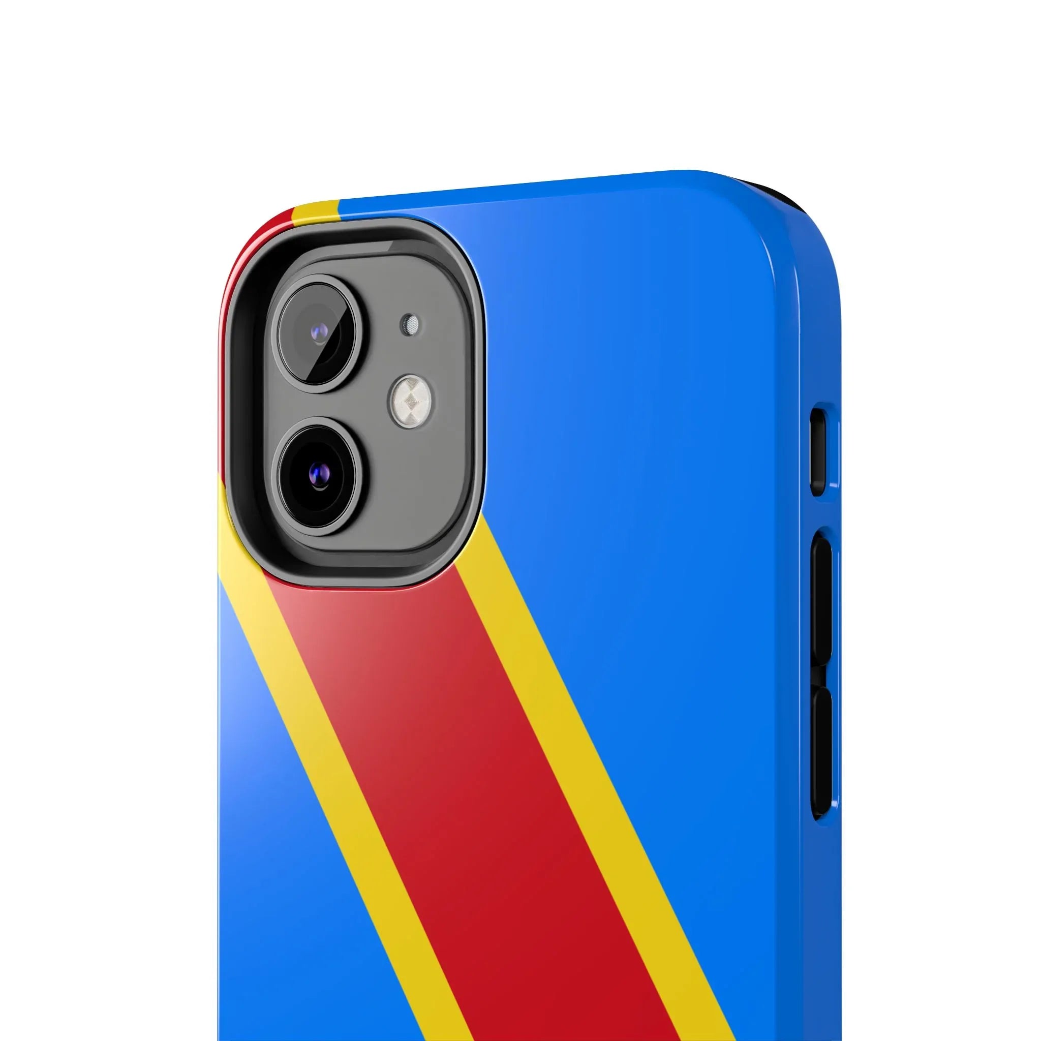 Democratic Republic of Congo Flag Tough Phone Case — Durable Protective Cover - DiwaKi