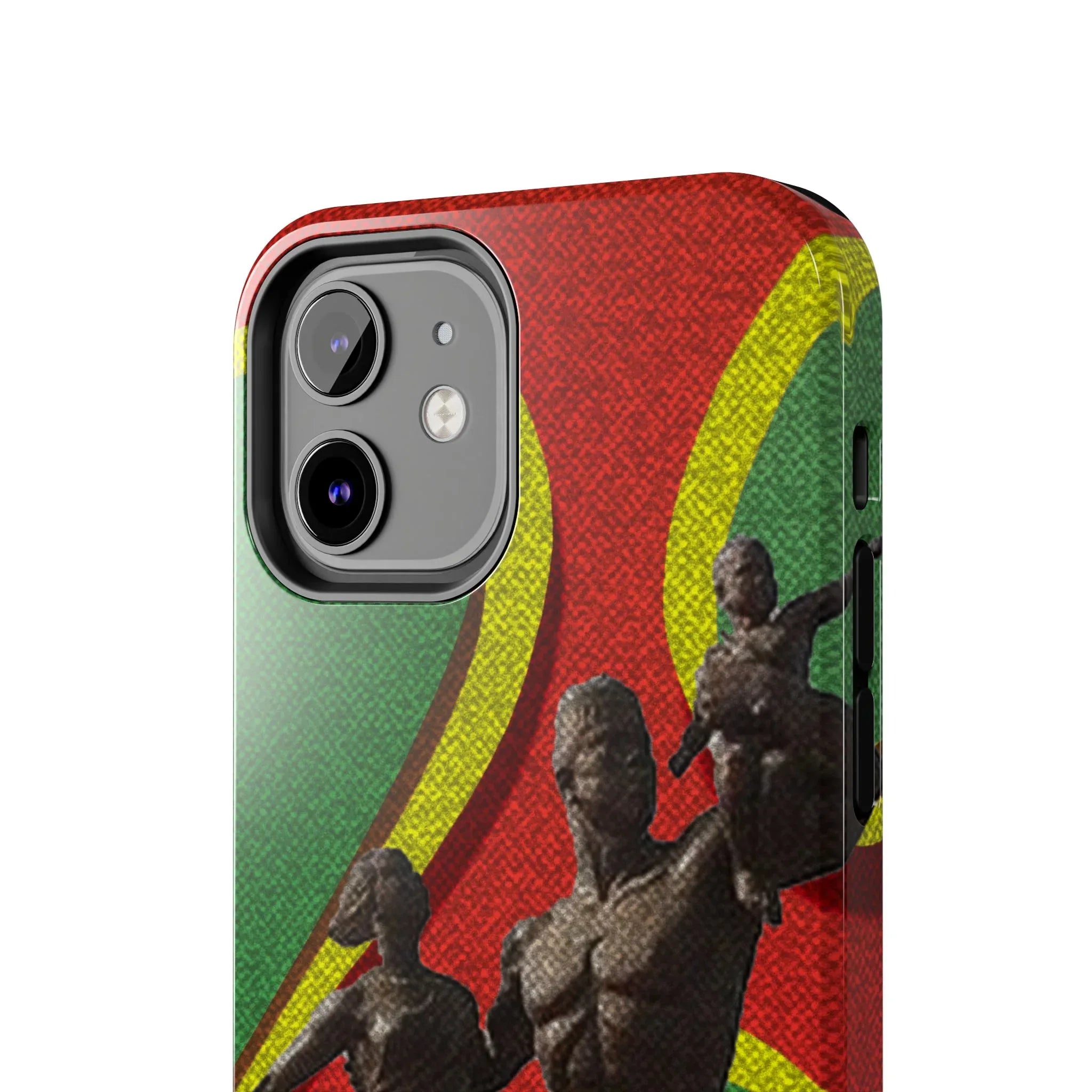Senegal Tough Phone Case — Liberation Monument Retro Red, Green & Yellow Design - DiwaKi