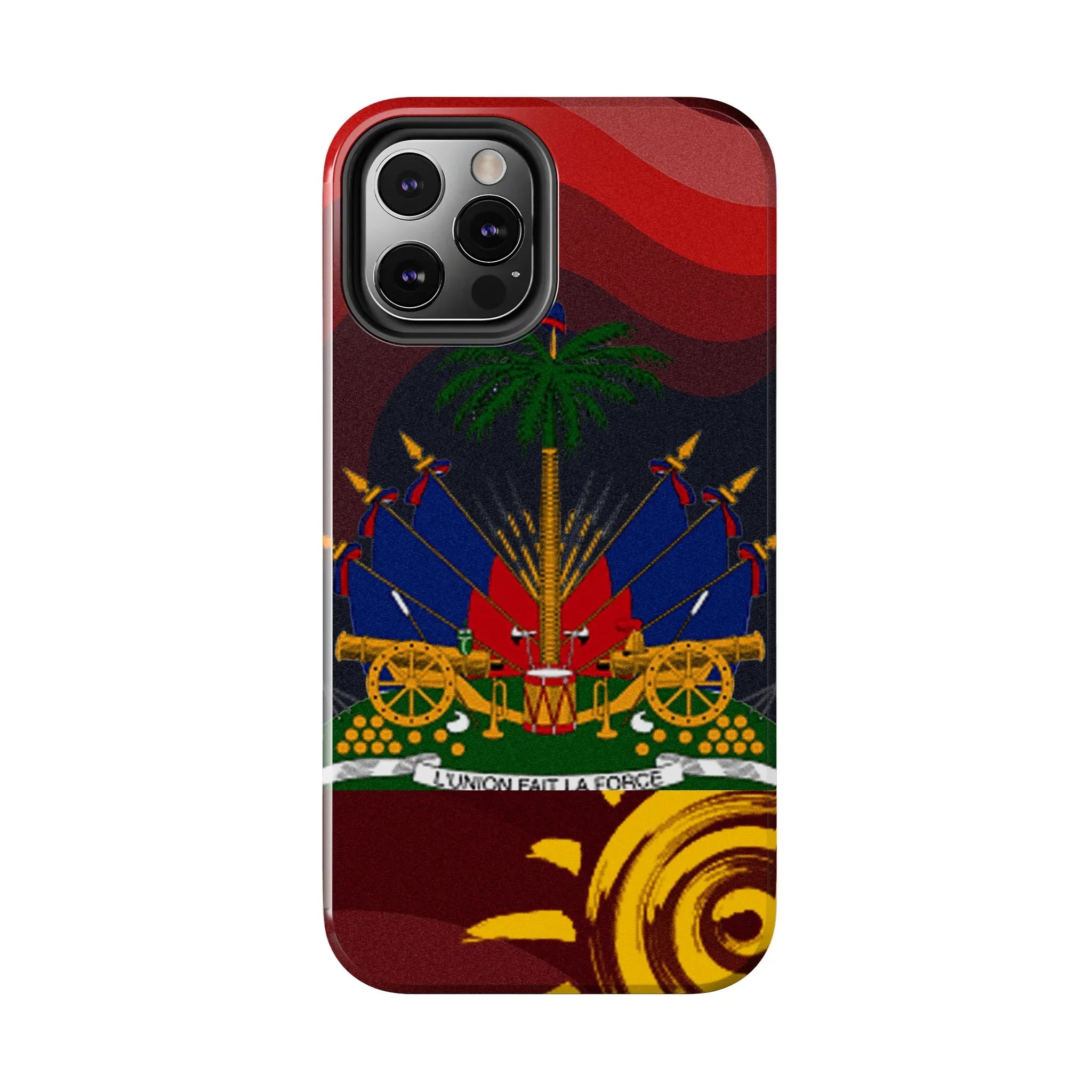 Haiti Coat of Arms Tough Phone Case — Patriotic Haitian Flag Protective Cover - DiwaKi