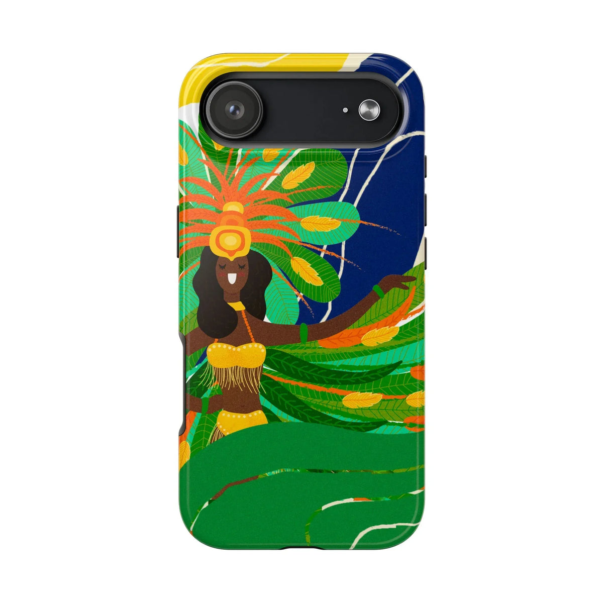 Brazil carnival Tough Phone Case — Statue of Liberty & American Flag Design - DiwaKi