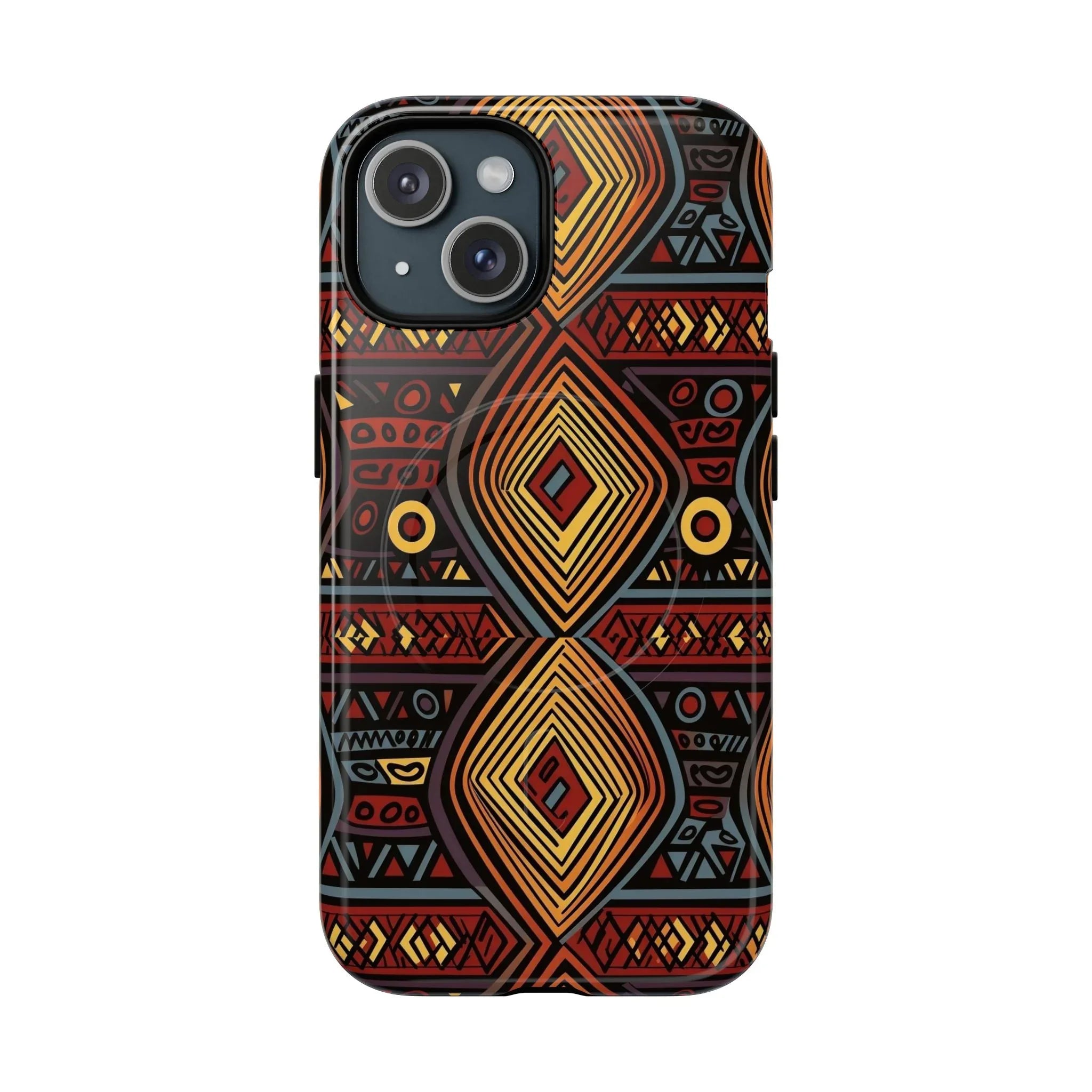 Tribal Geometric Tough Magnetic Phone Case - DiwaKi