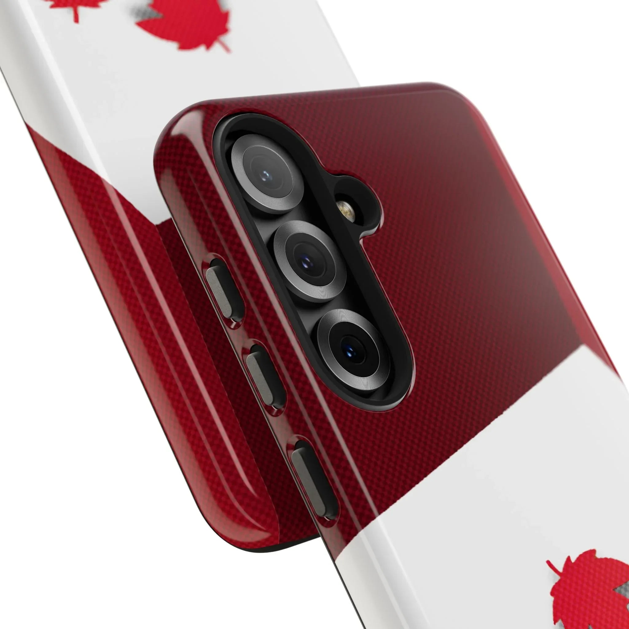 Canada Autumn Maple Tough Phone Case — Red & White Protective Fall Design - DiwaKi