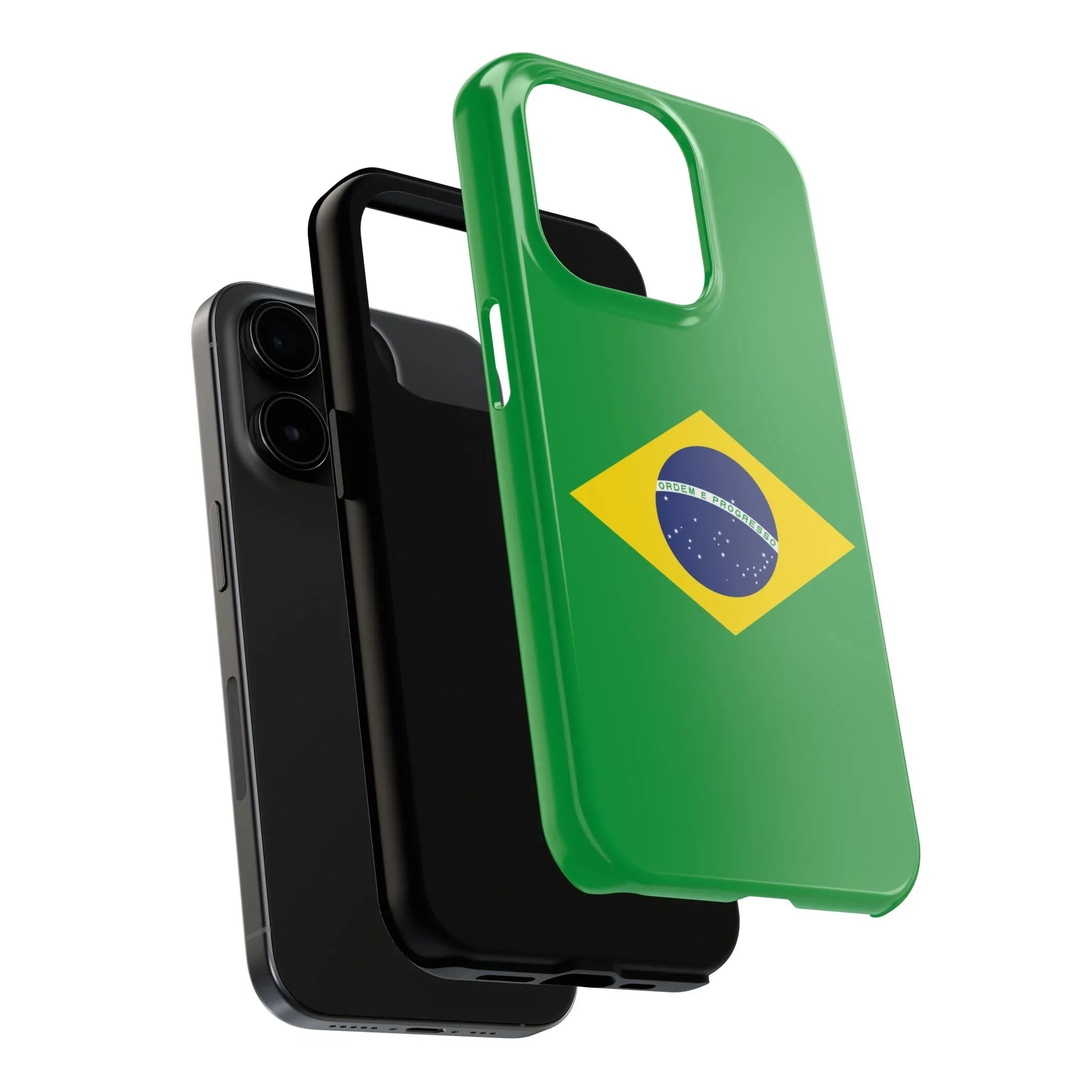 Brazil Flag Tough Phone Case — Protective Patriotic Phone Cover - DiwaKi