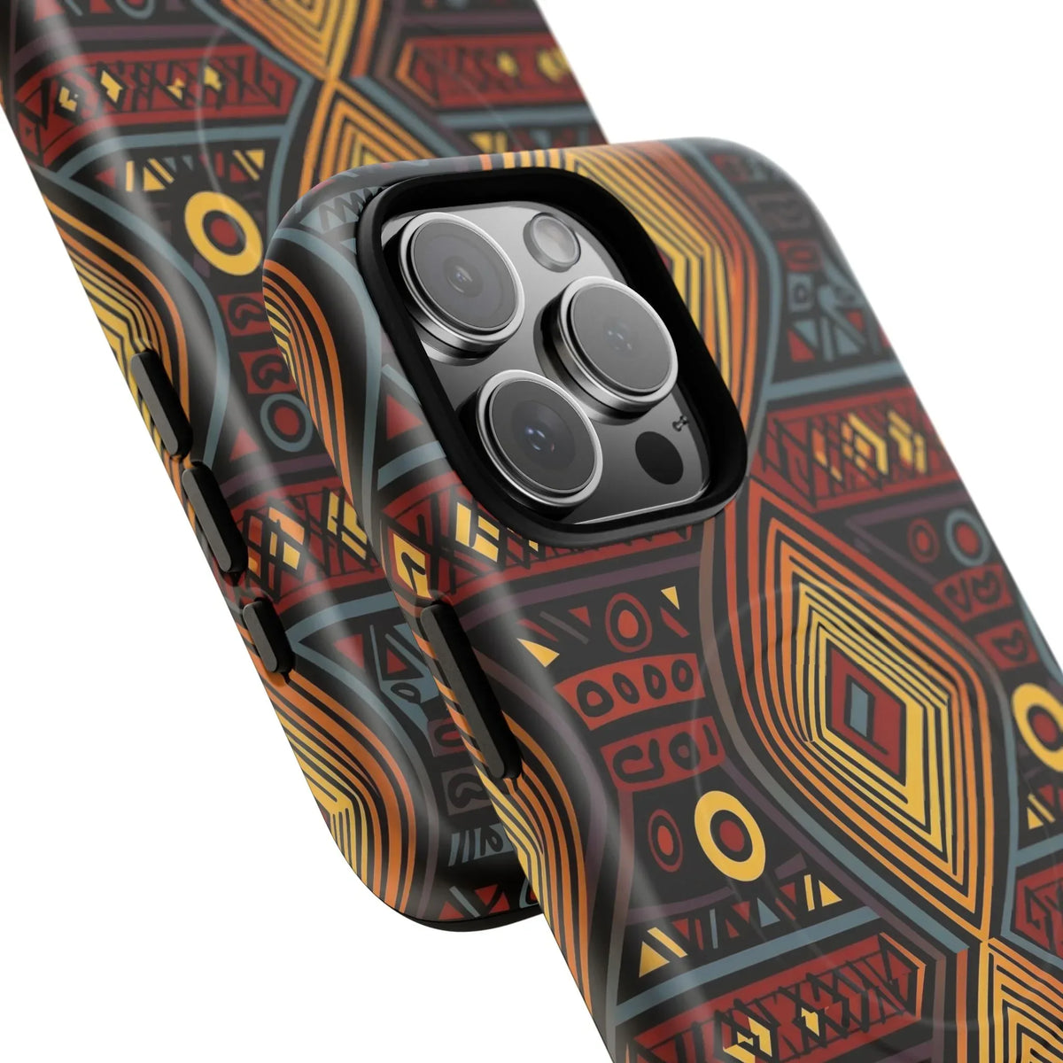 Tribal Geometric Tough Magnetic Phone Case - DiwaKi