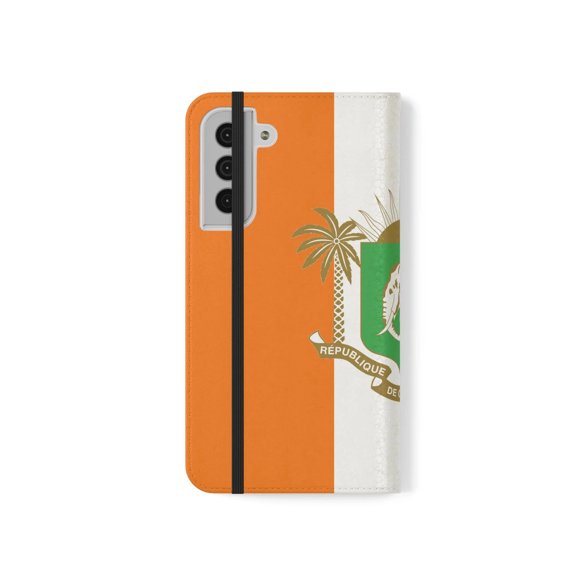 Ivory Coast Flag Flip Phone Case — Côte d&