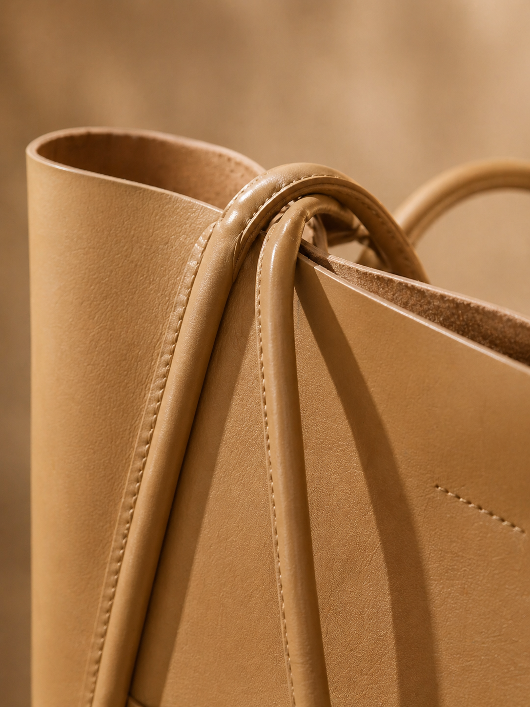 Genuine Leather Tote Bag: Elegant Work Travel Handbag, Zipper Shoulder Carry