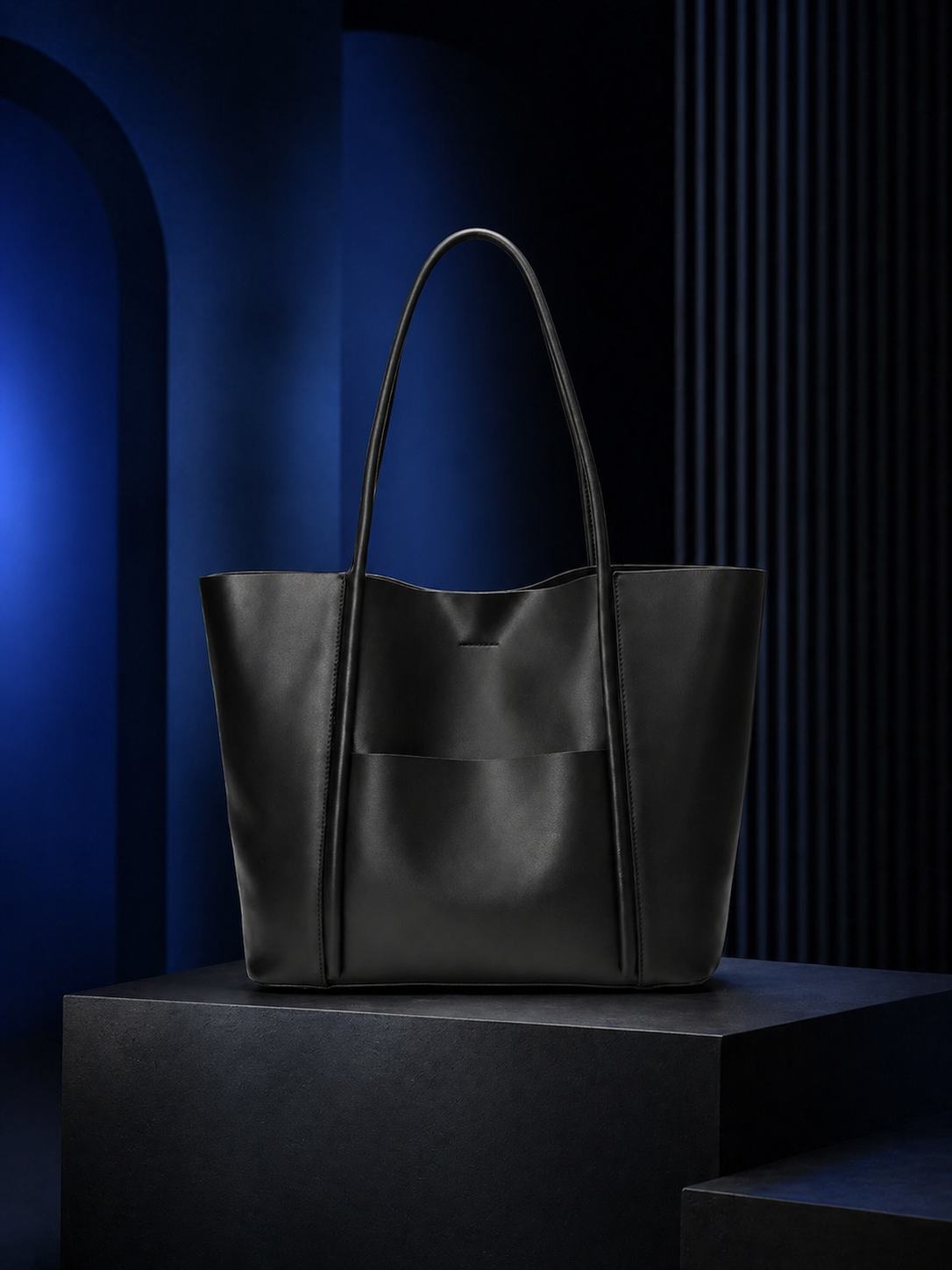 Genuine Leather Tote Bag: Elegant Work Travel Handbag, Zipper Shoulder Carry