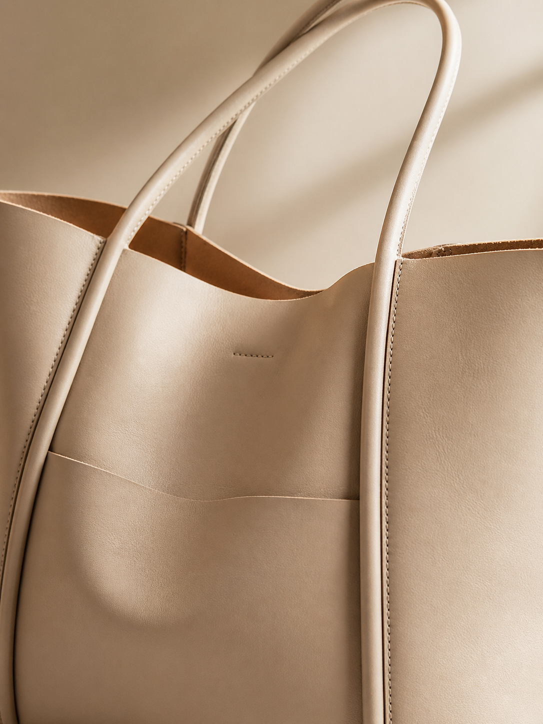 Genuine Leather Tote Bag: Elegant Work Travel Handbag, Zipper Shoulder Carry