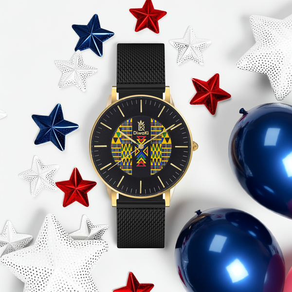 Kente African Print Royal Watch