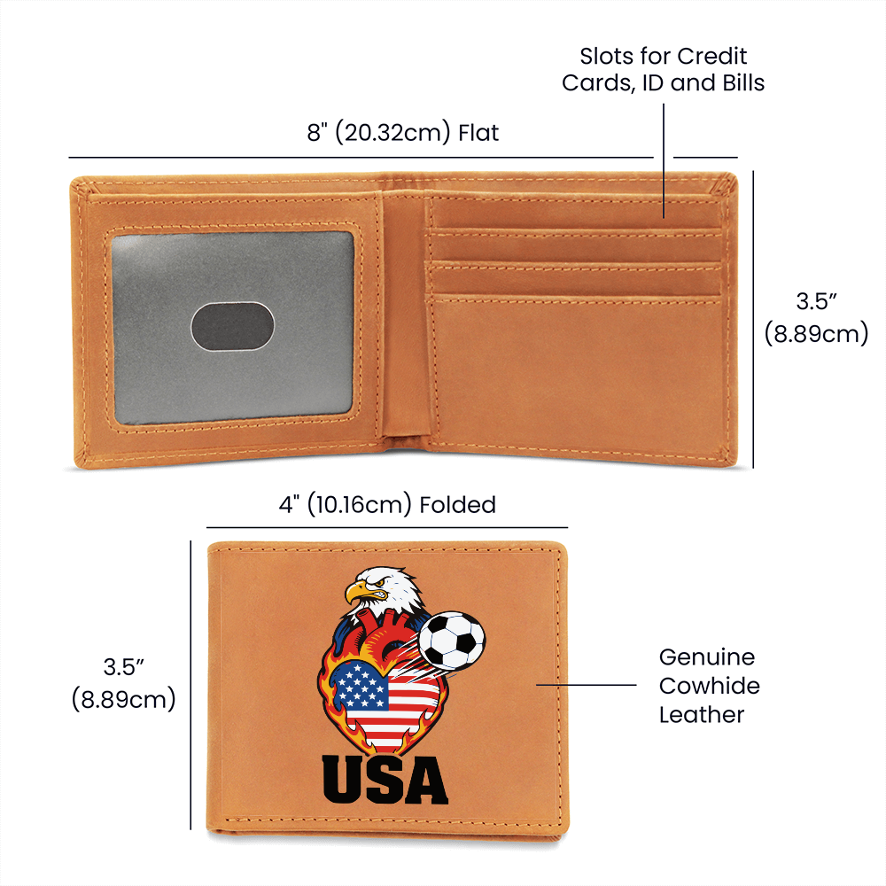 Patriot World Cup 2026 Genuine Leather cowhide Wallet