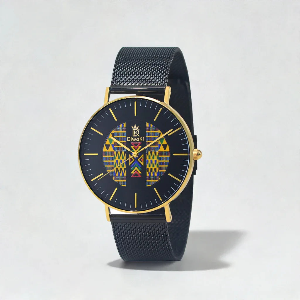 Diwaki Kente African Print Royal Watch - DiwaKi