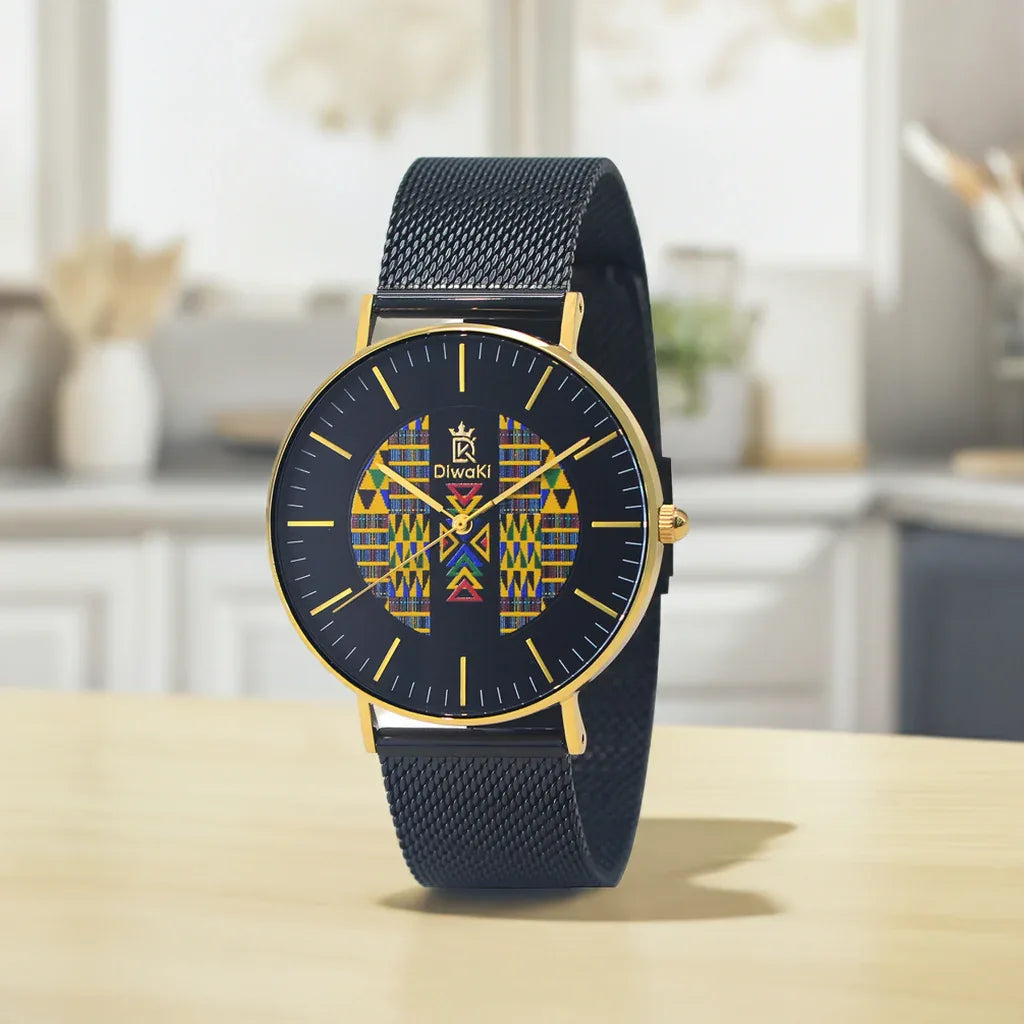 Diwaki Kente African Print Royal Watch - DiwaKi