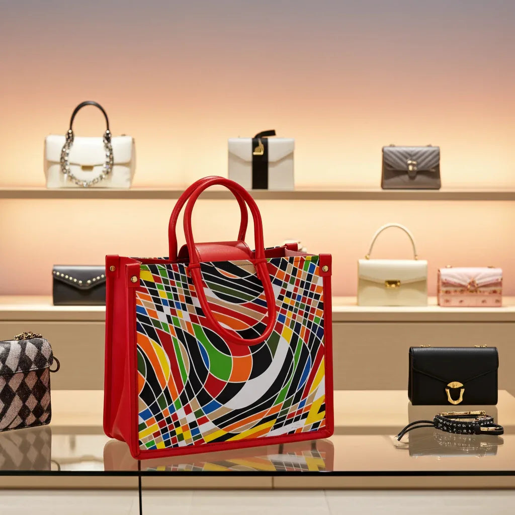 Diwaki colorful mud cloth African tote bag - DiwaKi