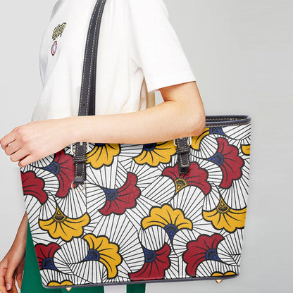 586. Large Leather Tote Bag for Women - DiwaKi