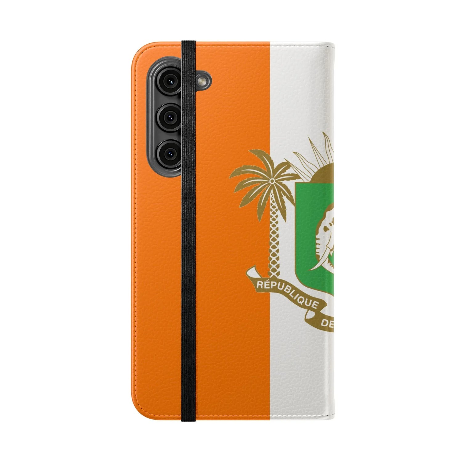 Ivory Coast Flag Flip Phone Case — Côte d&