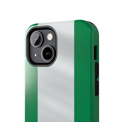 Tough Phone Case — Nigerian flag Rugged Protective Cover - DiwaKi