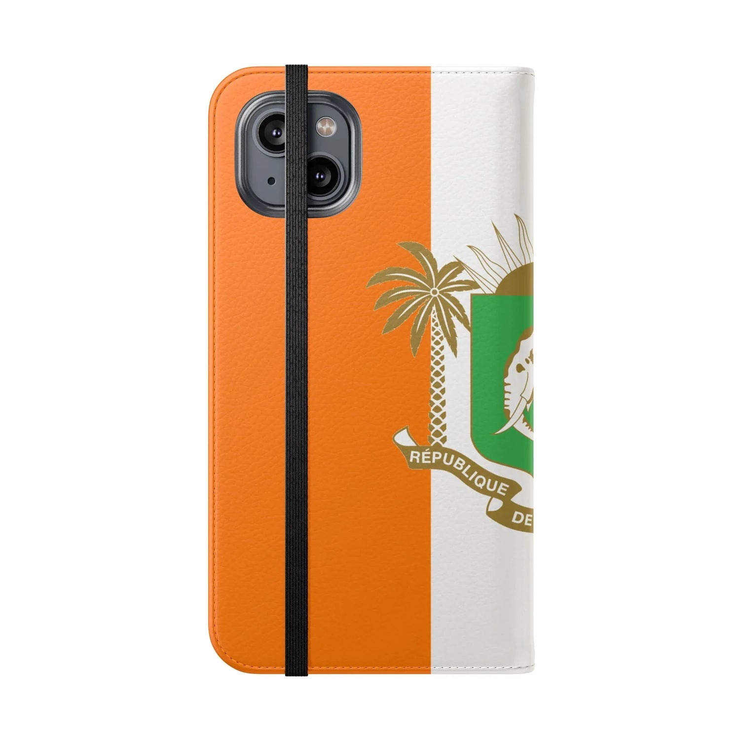 Ivory Coast Flag Flip Phone Case — Côte d&