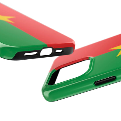 Burkina Faso Flag Tough Phone Case – Durable Protective Cover - DiwaKi