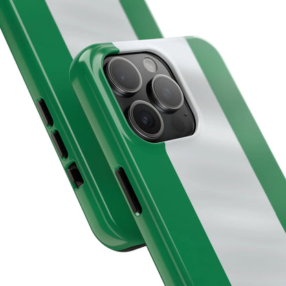 Tough Phone Case — Nigerian flag Rugged Protective Cover - DiwaKi