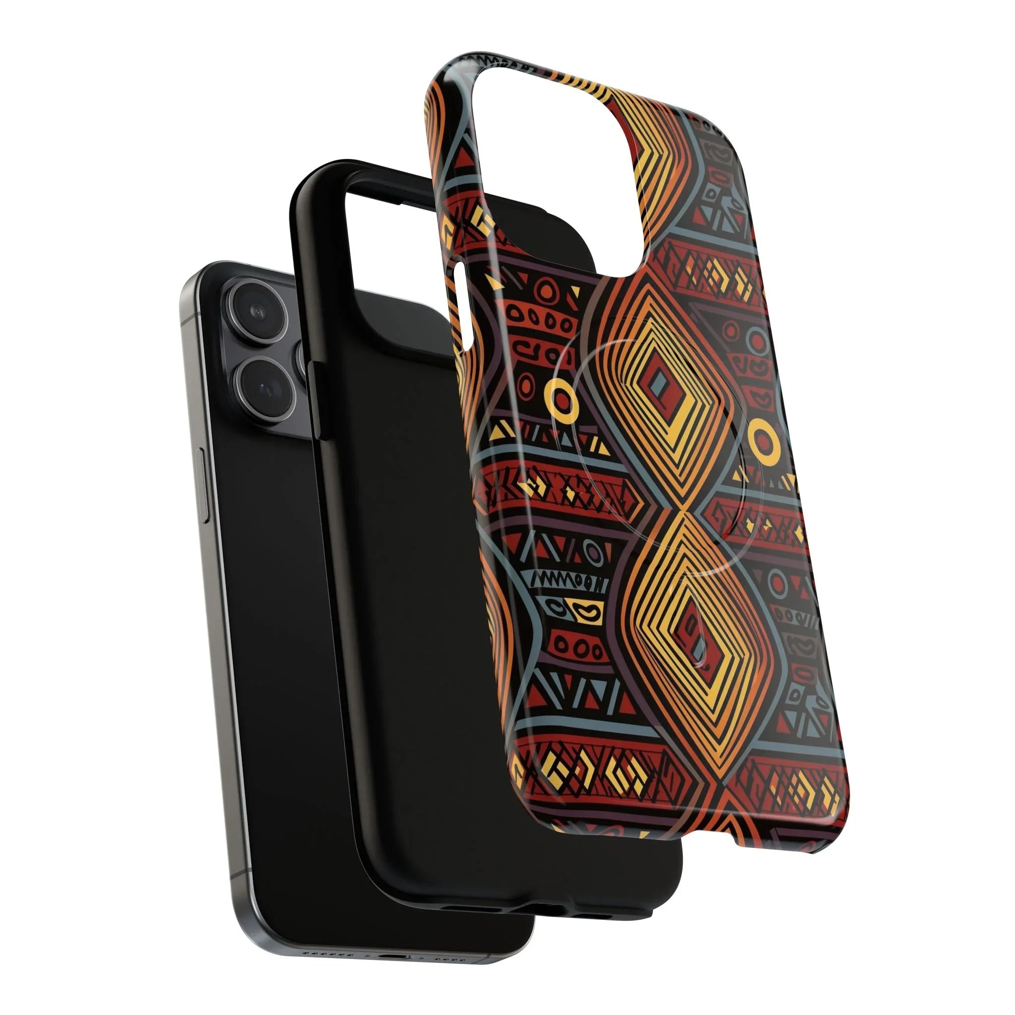 Tribal Geometric Tough Magnetic Phone Case - DiwaKi