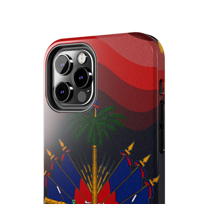 Haiti Coat of Arms Tough Phone Case — Patriotic Haitian Flag Protective Cover - DiwaKi