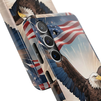 Majestic Eagle Flag Phone Case - DiwaKi