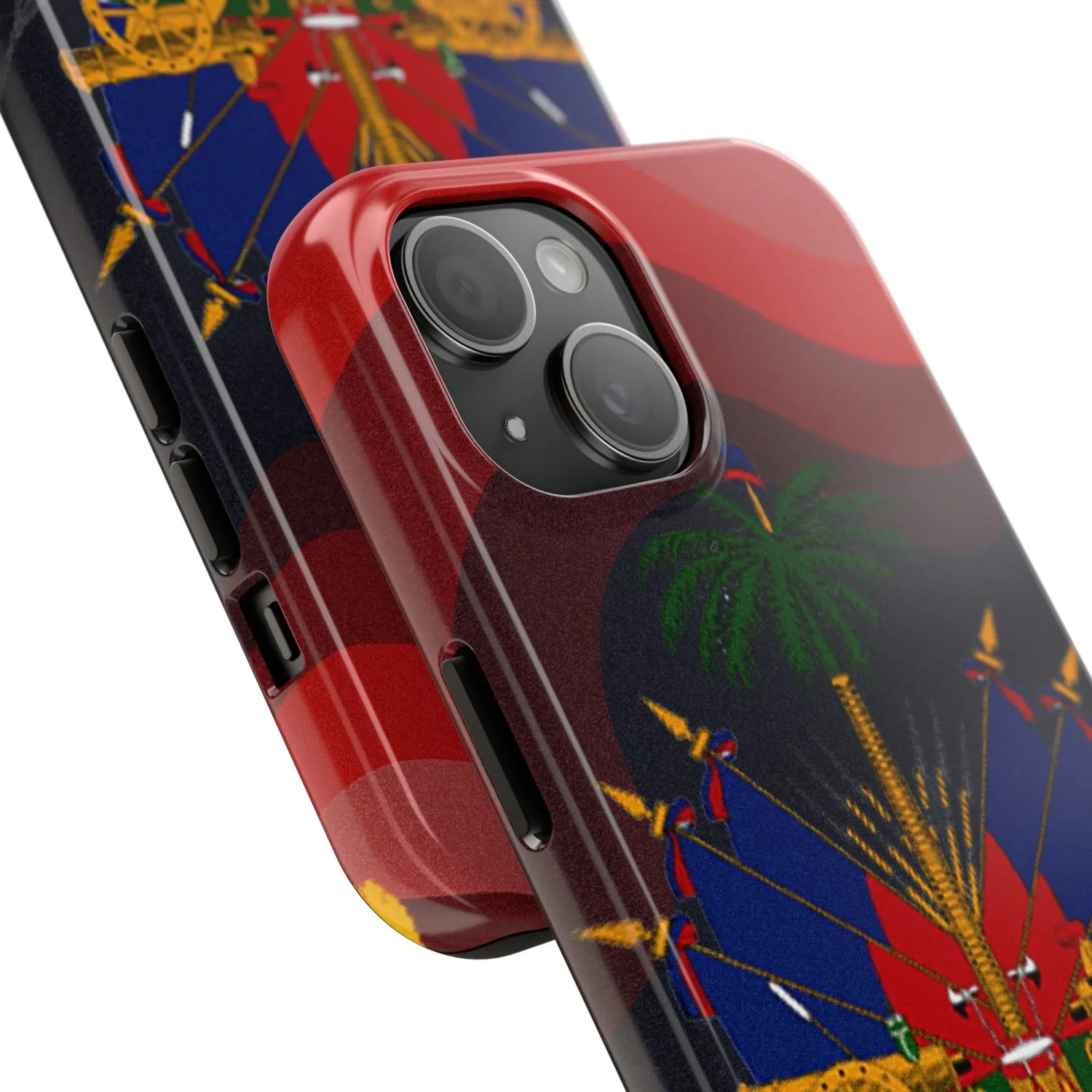 Haiti Coat of Arms Tough Phone Case — Patriotic Haitian Flag Protective Cover - DiwaKi