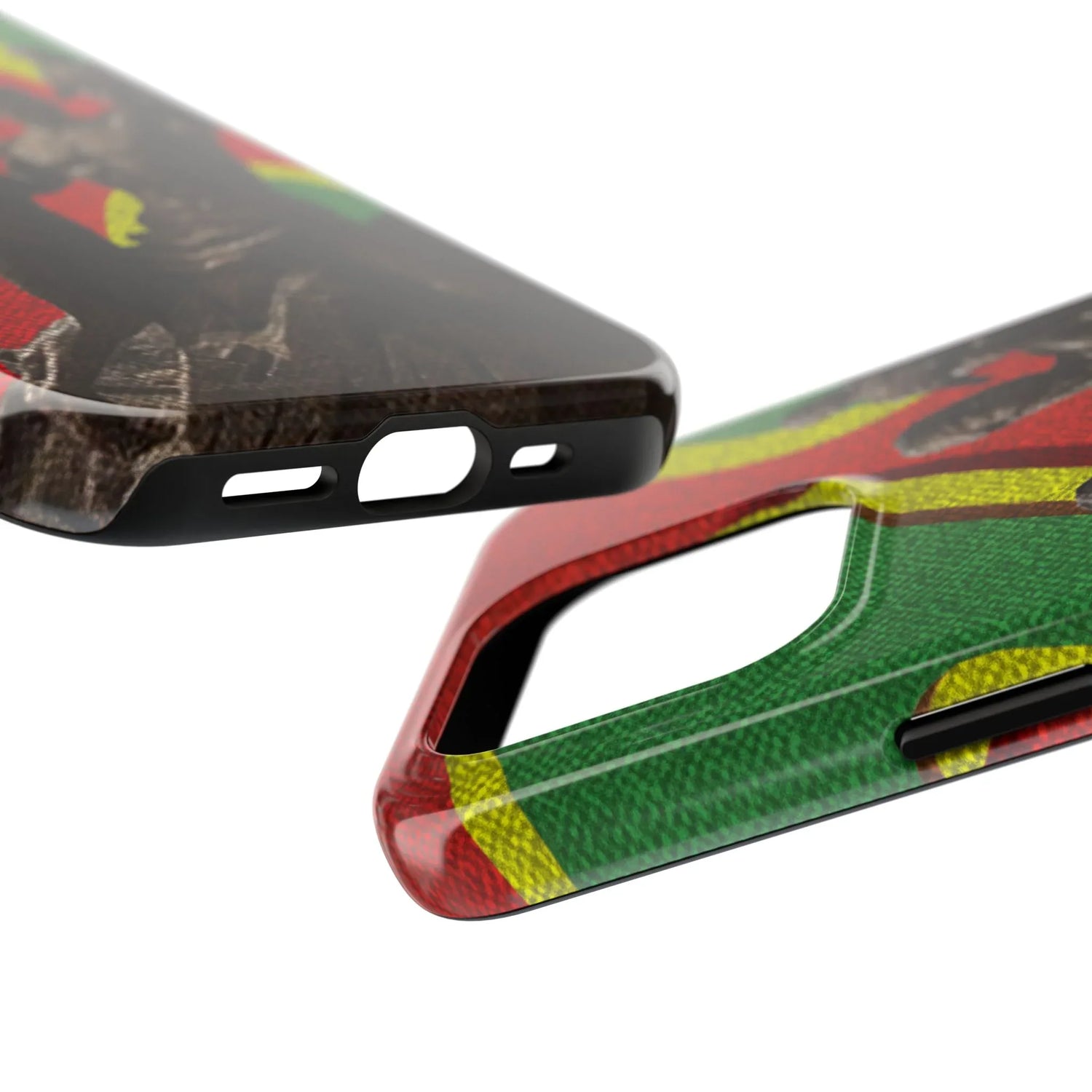 Senegal Tough Phone Case — Liberation Monument Retro Red, Green &amp; Yellow Design - DiwaKi