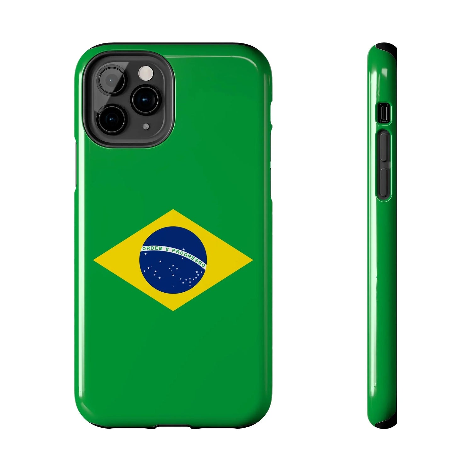 Brazil Flag Tough Phone Case — Protective Patriotic Phone Cover - DiwaKi