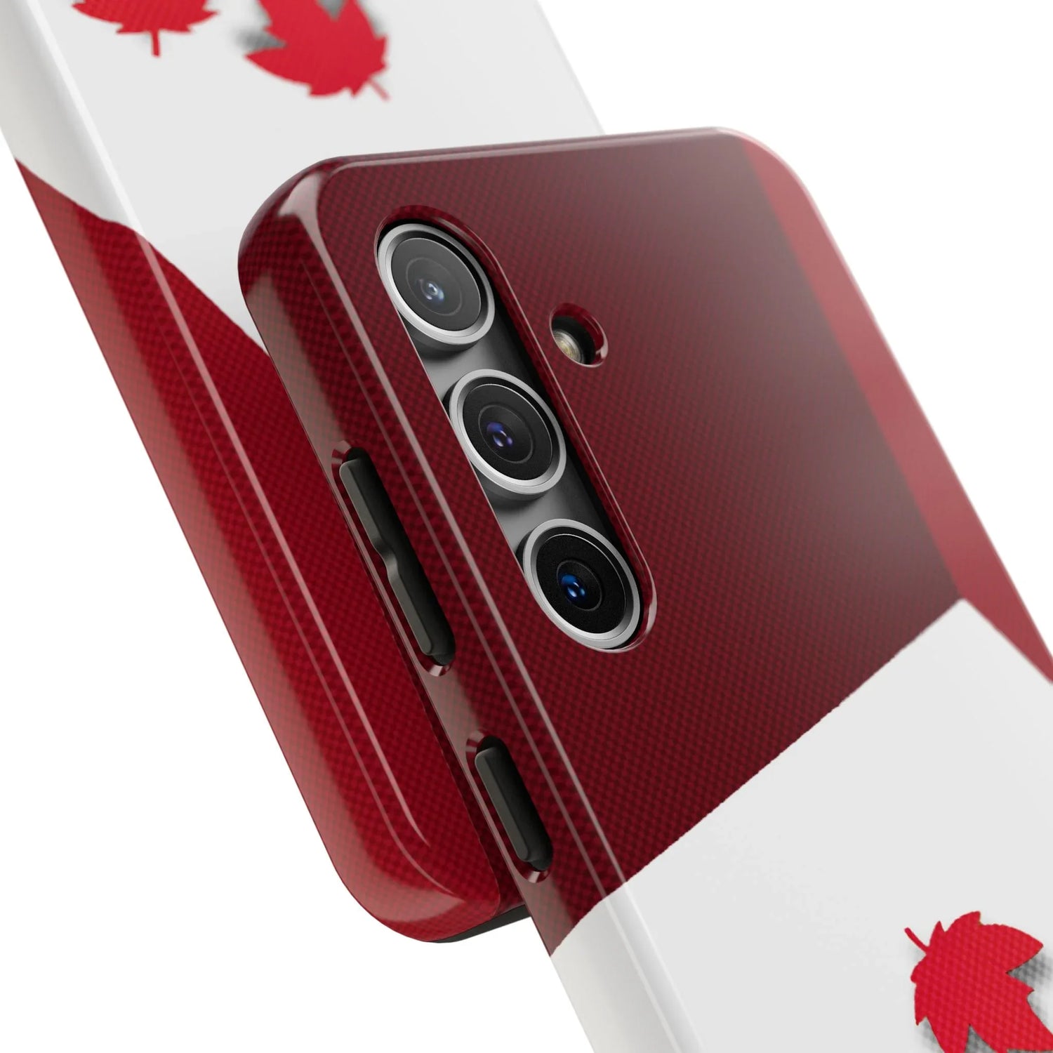 Canada Autumn Maple Tough Phone Case — Red &amp; White Protective Fall Design - DiwaKi