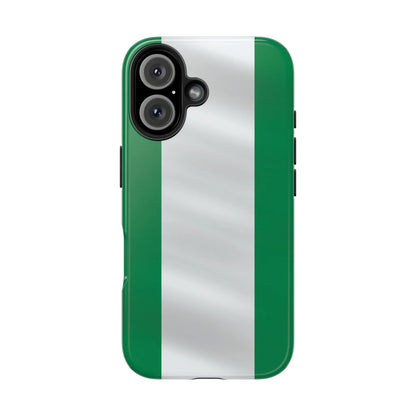Tough Phone Case — Nigerian flag Rugged Protective Cover - DiwaKi