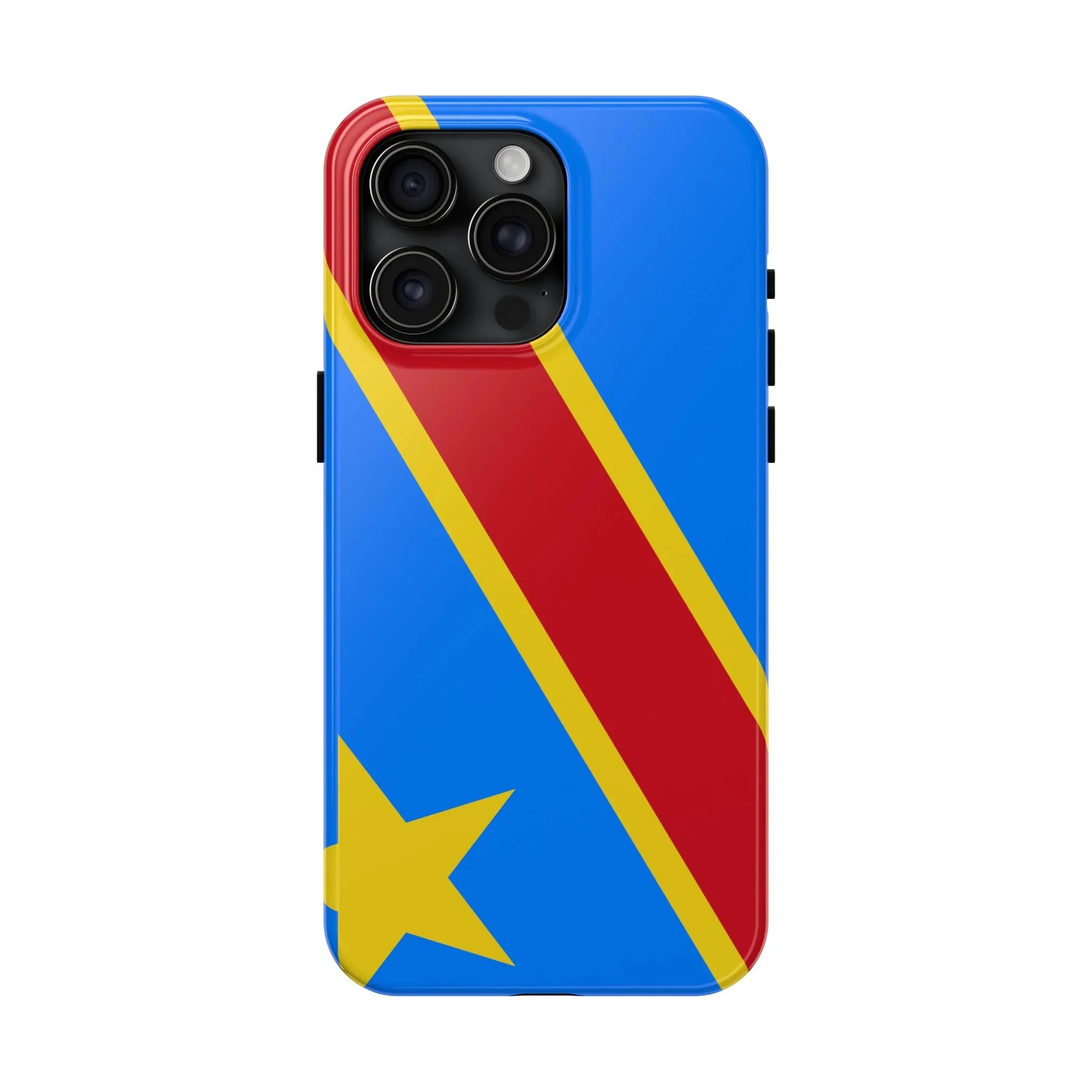 Democratic Republic of Congo Flag Tough Phone Case — Durable Protective Cover - DiwaKi