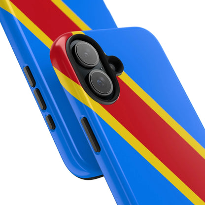Democratic Republic of Congo Flag Tough Phone Case — Durable Protective Cover - DiwaKi