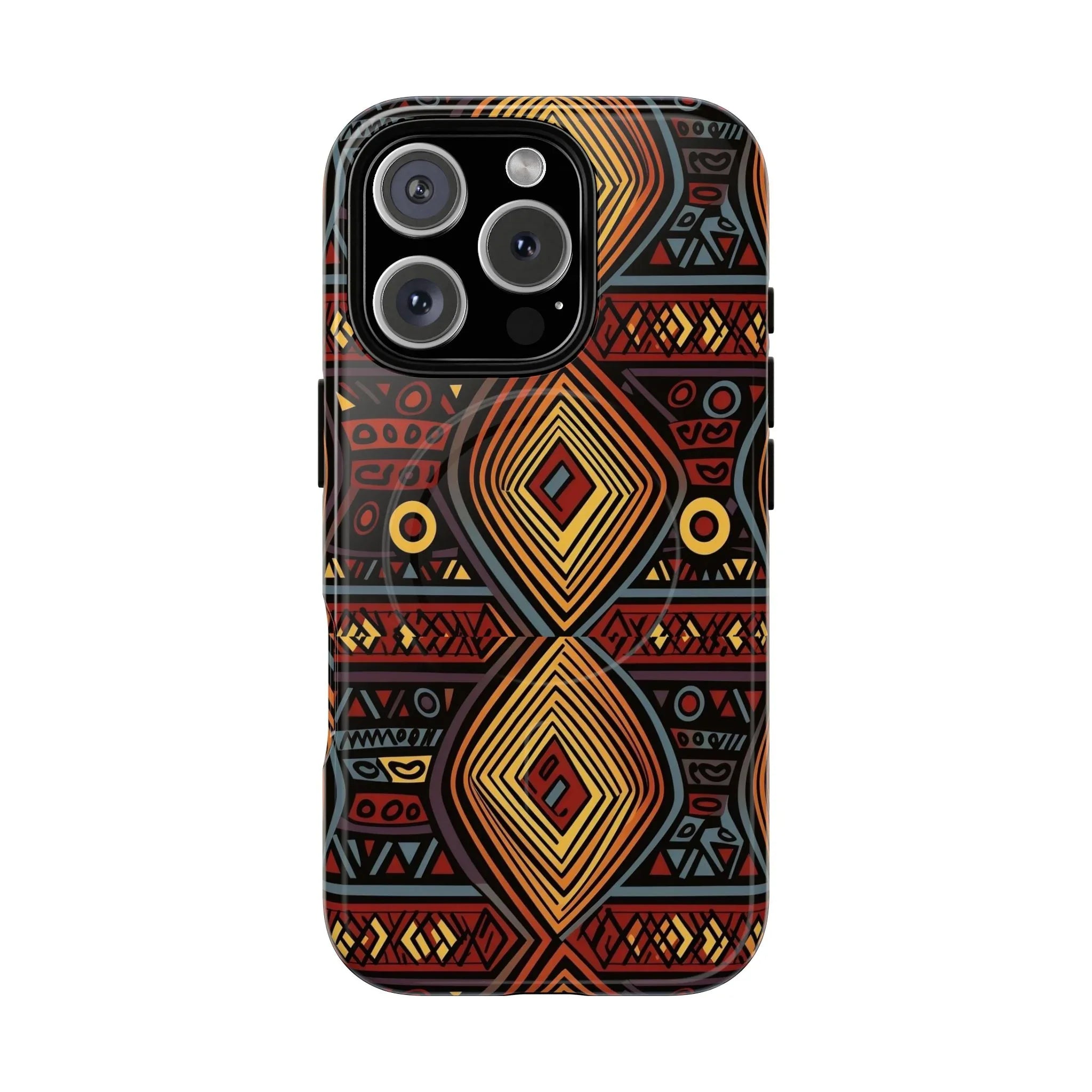 Tribal Geometric Tough Magnetic Phone Case - DiwaKi