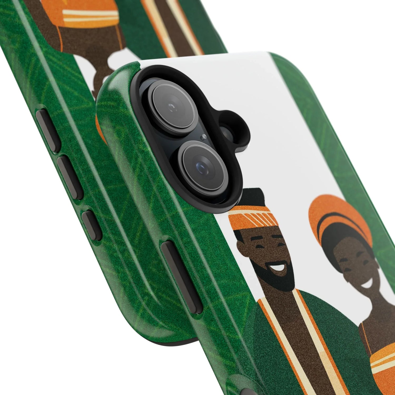 Tough Phone Case — Afrocentric Nigerian Couple Illustration, Protective Hard-Shell Phone Cover - DiwaKi