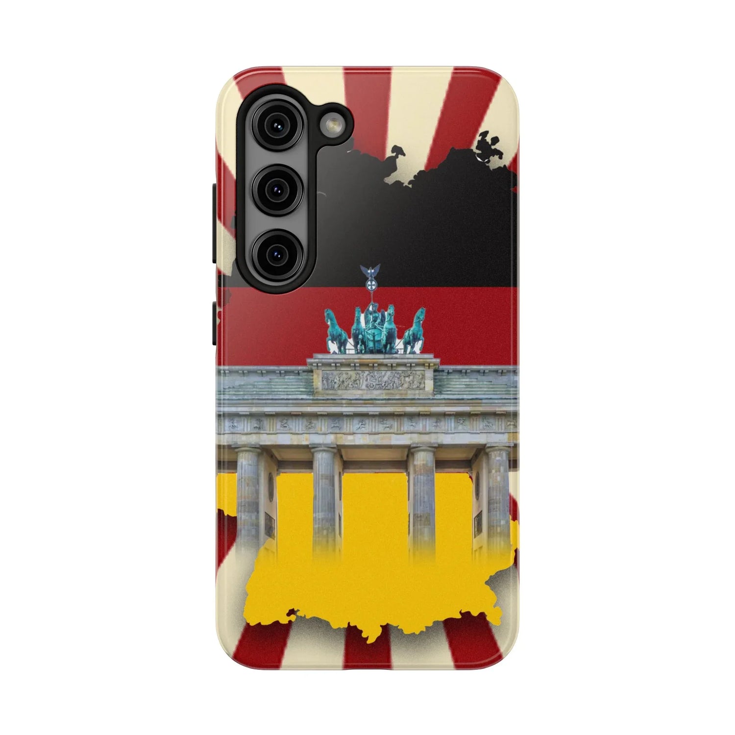 German Flag Brandenburger Gate Tough Phone Case – Berlin Landmark Protective Cover - DiwaKi