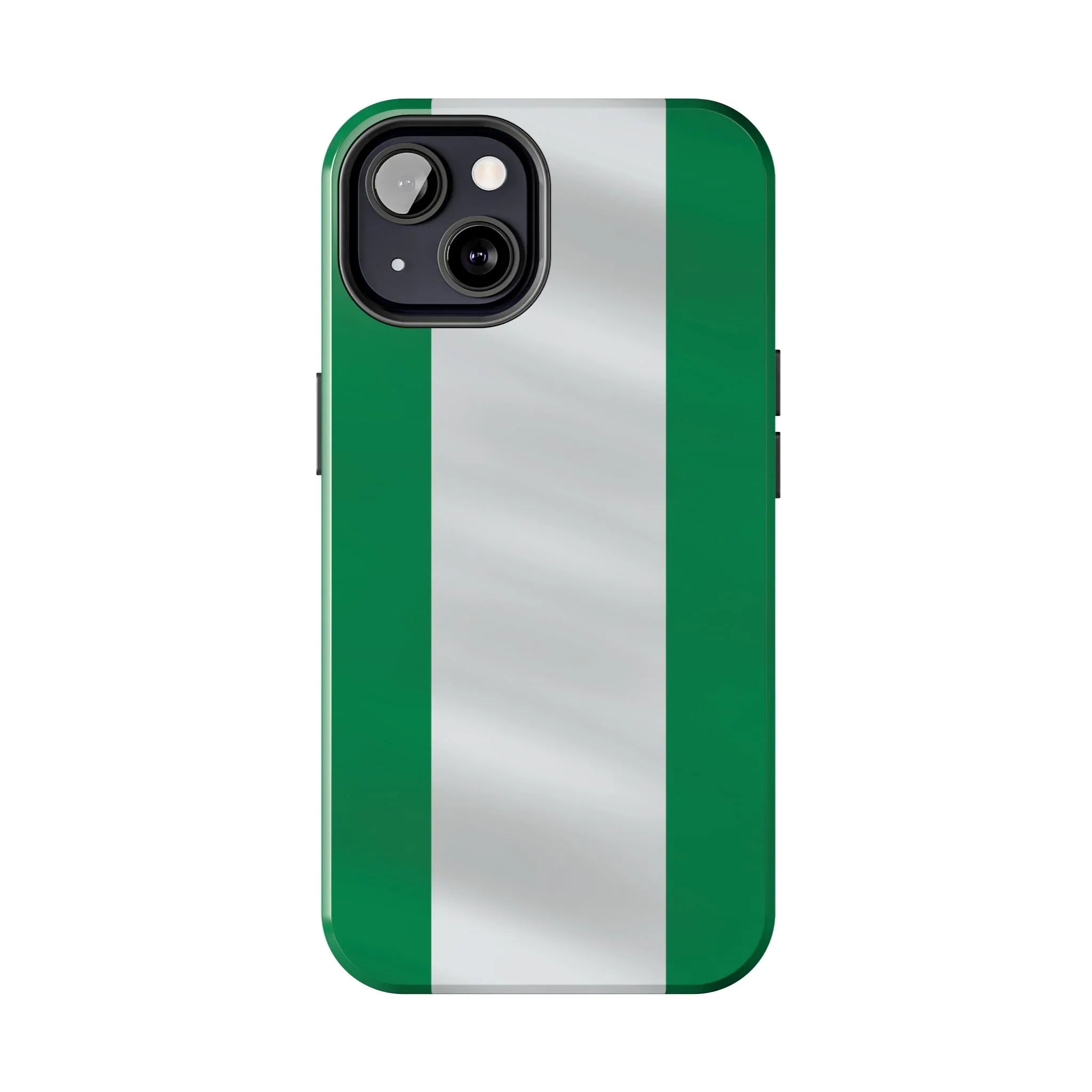 Tough Phone Case — Nigerian flag Rugged Protective Cover - DiwaKi