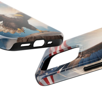 Majestic Eagle Flag Phone Case - DiwaKi