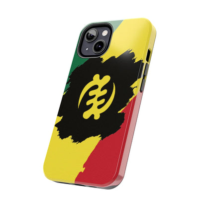 Sankofa Tough Phone Case — Shockproof Protective Phone Cover with Ghana Adinkra Symbol - DiwaKi