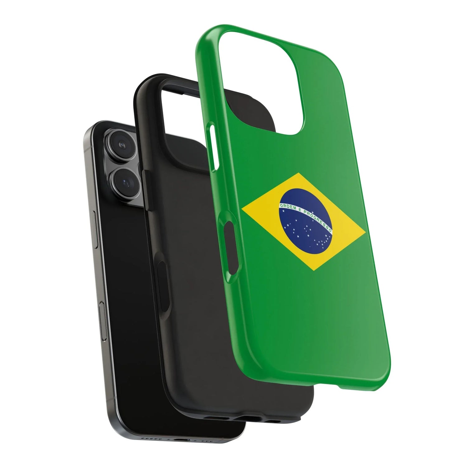 Brazil Flag Tough Phone Case — Protective Patriotic Phone Cover - DiwaKi