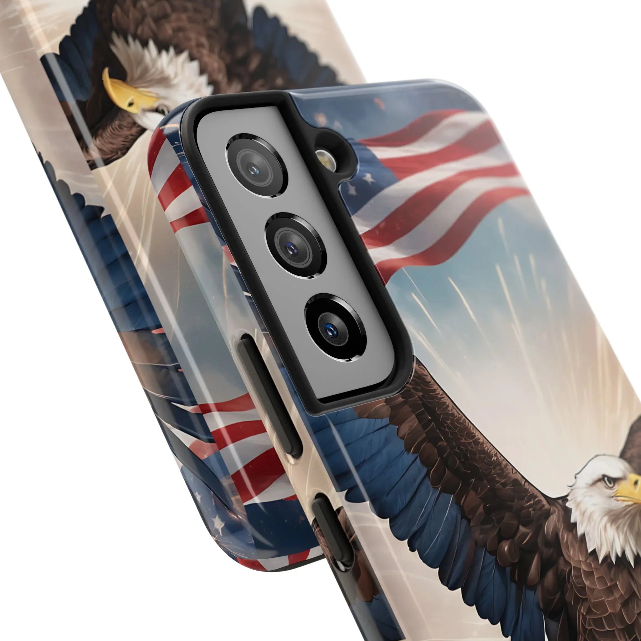 Majestic Eagle Flag Phone Case - DiwaKi