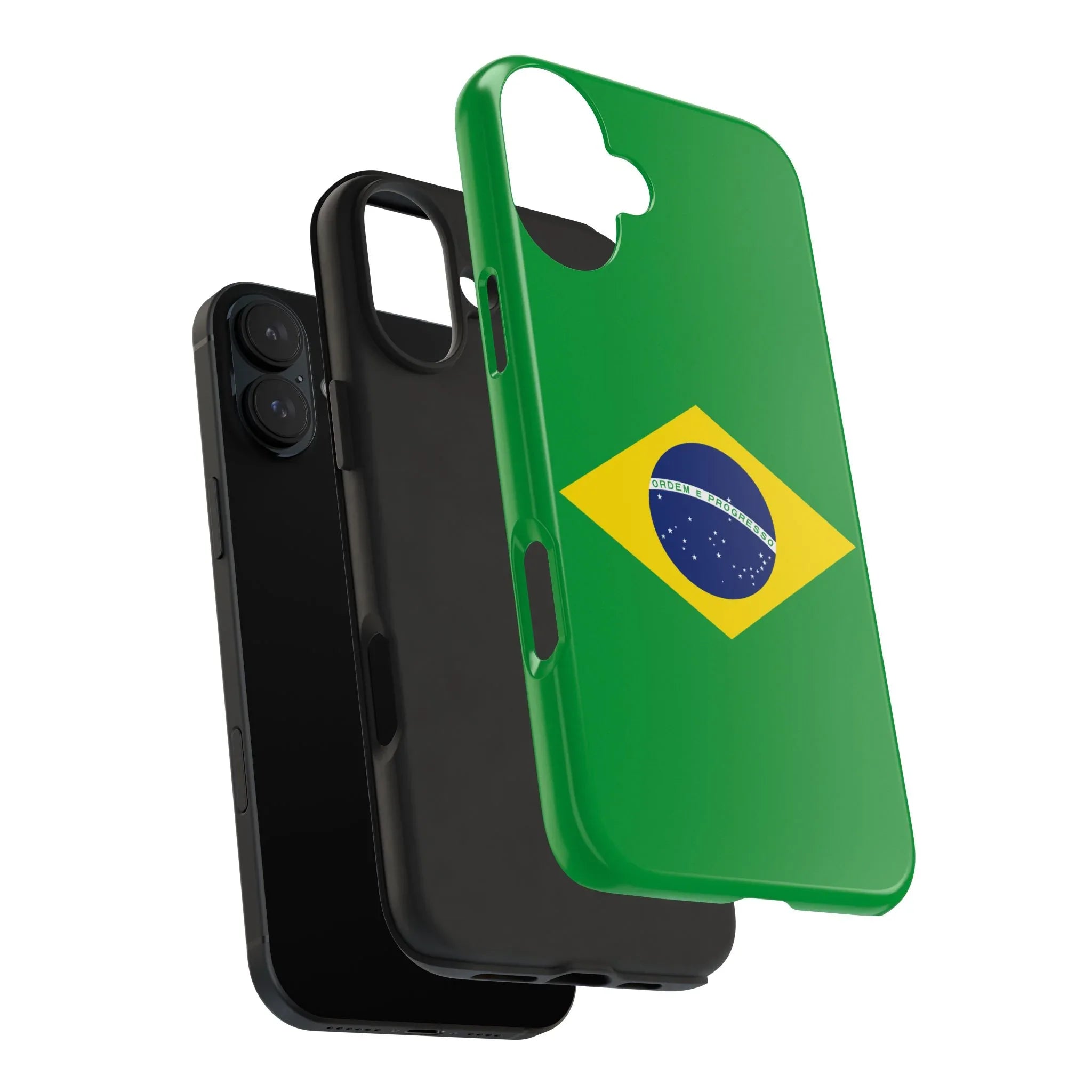 Brazil Flag Tough Phone Case — Protective Patriotic Phone Cover - DiwaKi